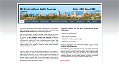 Desktop Screenshot of globalhealthcongress.org